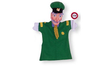 Handpuppe Polizist fr Kasperletheater